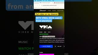 How to watch MTV VMAs 2024 outside the US in Canada the UK Australia [upl. by Annaili883]