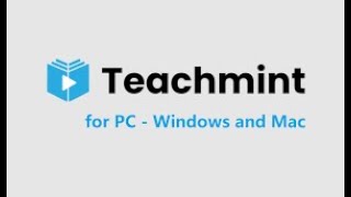 How to open TEACHMINT application in pc or laptopwindows 7810 and mac [upl. by Aiza]