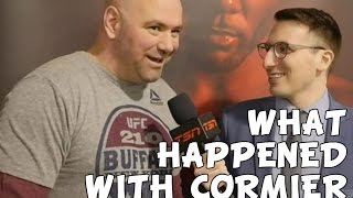 What Happened with Cormiers WeighIn  1on1 with Dana White [upl. by Ahsinauj130]