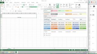 Excel How to Merge amp Center and Apply Heading Style [upl. by Aninahs]