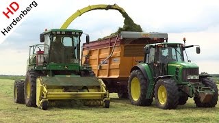 Gras hakselen  John Deere 6920  7300  7530  Grass silage  Dekker Putten  Nijkerk  NL [upl. by Tedder]