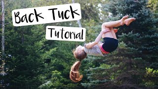 How to do a Standing Back Tuck [upl. by Reiko590]