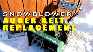 HOWTO Replace Snowblower Auger Belts  MTD  CUB CADET  CRAFTSMAN [upl. by Osswald436]