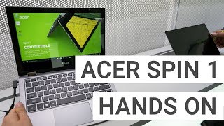 Acer Spin 1 Convertible Hands On amp Quick Review [upl. by Sarat332]