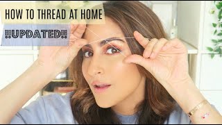 Threading At Home  Updated 2020  Ami Desai [upl. by Alexia]