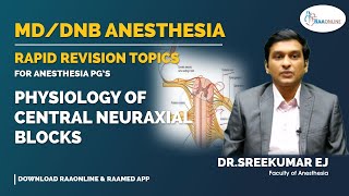 Physiology Of Central Neuraxial Blocks [upl. by Martres450]