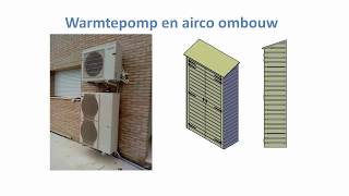 Warmtepomp ombouw en airco ombouw [upl. by Hgeilhsa]