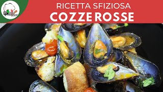 COZZE AL POMODORO IN 1 MINUTO  ricette veloci  FoodVlogger [upl. by Nirol282]