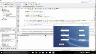 registro de usuarios en java y mysql en netbeans parte1 [upl. by Nove]