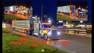 Truck spotting in Walcott Spring 2024 Vol2 [upl. by Aivata]