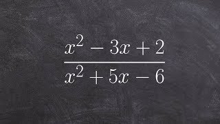 Simplifying a rational expression with a trinomial [upl. by Nuaj]