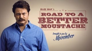 How to Grow a Moustache with Nick Offerman  Movember [upl. by Constantine]