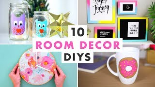 10 Room Decor DIYs  HGTV Handmade [upl. by Seuqcaj]