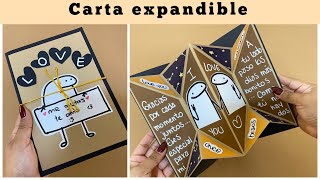 REGALO hecho a mano  Carta expandible de AMOR [upl. by O'Dell481]