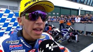 Battling Bastianini takes maiden Moto3™ Victory [upl. by Drallim154]