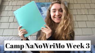 April Camp NaNoWriMo Week 3  Writing Vlog [upl. by Eittik]