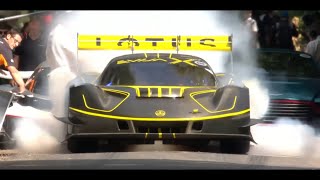 The Dynamic Debut of the Lotus Evija X at the Goodwood Festival of Speed [upl. by Novihc]