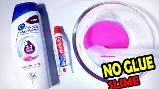 No GLUE  2018 How to make Shampoo and Toothpaste Slime [upl. by Dayna269]