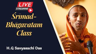 LIVE ŚrīmadBhāgavatam Class SB 42421  HG Savyasachi Das ISKCON Bhopal [upl. by Batista]