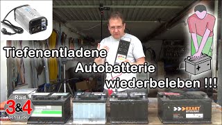 Tiefenentladene Autobatterie Wiederbeleben  Laden DIY [upl. by Sheffy]