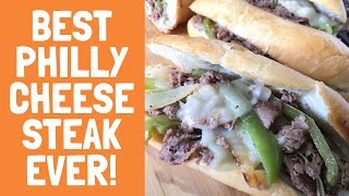 BEST PHILLY CHEESESTEAK EVER ft STEAKUMM SLICED STEAKS [upl. by Dnomsaj]