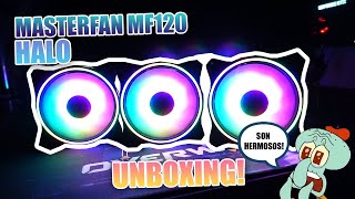 Unboxing  Pruebas de los Masterfan MF120 Halo Cooler Master [upl. by Beret]