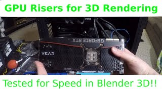 Use Mining Hardware for High Power 3D Rendering  GPU Riser Tested for Rendering [upl. by Oznerol]