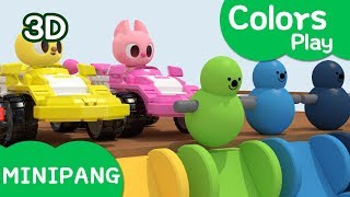 Learn colors with Miniforce  Colors Play  Color Roly poly Cars  MiniPang TV 3D Play [upl. by Anavlis805]