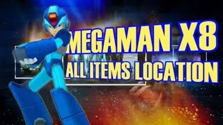 Megaman X8  All Rare metal  Armor  Items Locations [upl. by Yoko]