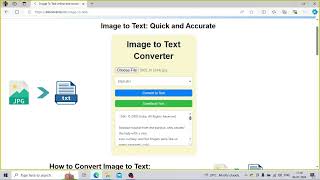 Instantly Convert Images to Text Easy and Accurate OCR Tool [upl. by Artema]