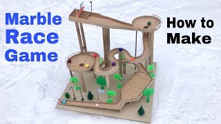 How to Make Amazing Marble Run Machine From Cardboard Marble Race [upl. by Aneloj]