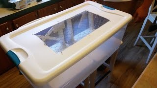 How to Make Brooder From Plastic Tote [upl. by Baudin406]