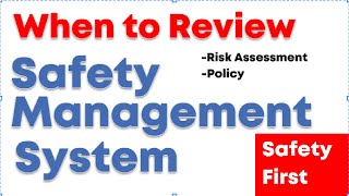 When to review HSMS  Policy  Risk Assessment [upl. by Adiraf]