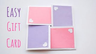 DIY Surprise Gift Card  Easy Cards to Surprise on Valentines Day  Fun Paper Crafts to make [upl. by Avik]