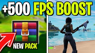 Fortnite Chapter 3 500 FPS BOOST PACK  Increase GAMING Performance [upl. by Dorolisa]