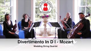 Divertimento in D Major Divertimento n 1 Mozart Wedding String Quartet [upl. by Fidelis413]