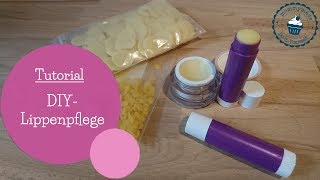 selbstgemachte Lippenpflege aus 3 natürlichen Zutaten  DIY Lip balm  DIY Anleitung  mommymade [upl. by Marwin955]