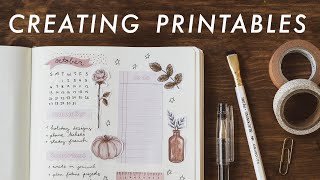 how to design amp create printables [upl. by Naerol]