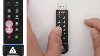 Aegis Secure Key 30 Tutorial 5 SETTING READONLY FROM THE USER MODE [upl. by Astrea800]