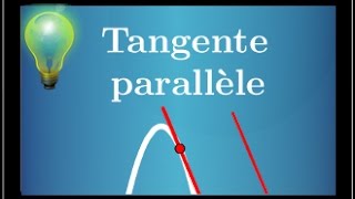 Déterminer les tangentes parallèles à une droite donnée  Très classique [upl. by Esille]