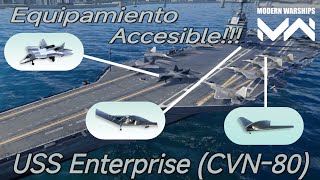 USS Enterprise CVN80 con puro armamento de tienda de dólares Modern Warship [upl. by Alrahs]