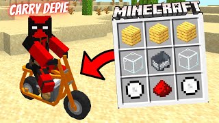 I Crafted An Epic Bike In Minecraft 🔥🔥🔥  Minecraft TikTok Hacks [upl. by Noivert]