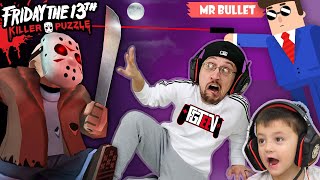 FRIDAY the 13th Traps FGTEEV Mr Bullet amp Silly Walks 3 Games Mash Up  Skit [upl. by Nial233]