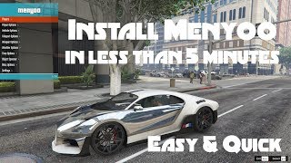 How to Install a Mod menu in GTA V TrainerV Menyoo Quickly amp Easily  2021 [upl. by Najib]