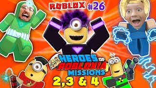 DABBING MINION amp ROBLOX Heroes of Robloxia MISSIONS 2 3 amp 4 FGTEEV 28 2Vidsin1 DARK MATTER [upl. by Leona]