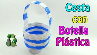 Cesta con botella de plástico Reciclaje Ecobrisa [upl. by Cooper]