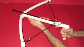 How to make a Crossbow  Homemade PVC Crossbow [upl. by Koser724]