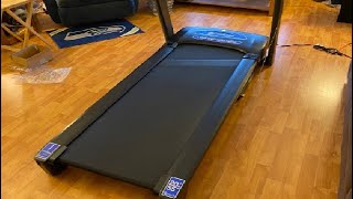 How The Horizon Fitness T101 Folding Treadmill Runs and Sounds [upl. by Atikahc]