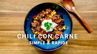 Chili Con Carne Simple et Rapide  La recette ASMR [upl. by Lenad]