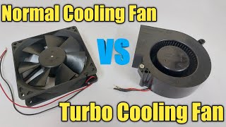 Normal Cooling Fan VS Turbo Cooling Fan Comparison Video Air Speed Power Testing Review [upl. by Attevroc]